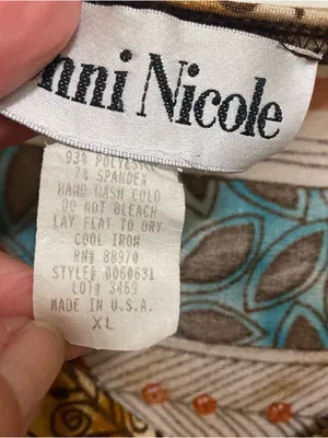 Ronni Nicole Vintage USA Womens Tank Top XL 46” Aztec Southwest Tribal Cowl Neck thumbnail 3