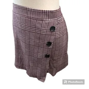 Altar'd State ✨Plaid Burgundy Mini Skort✨ thumbnail 3