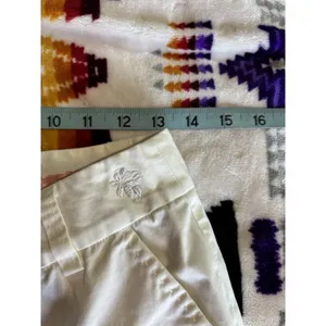 Tommy Bahama (18 Golf) Cream Capris Cuffed Sz 4 Low Rise Pockets‎ Zip Soft thumbnail 5
