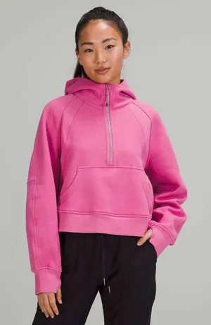 Lululemon Scuba Oversized Half-Zip Hoodie Pink size m/l women's thumbnail 1