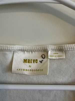 Anthropologie Maeve Women’s Short Sleeve White Blouse Top thumbnail 5