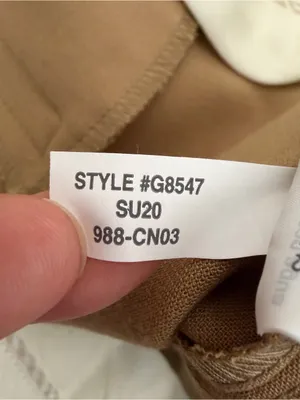 J.Crew Cameron Pants Women’s Sz 8 Tan Khaki Cropped Slim Stretch Ankle Trousers thumbnail 7