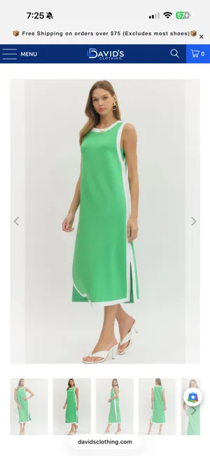 Entro Dress Maxi Green thumbnail 2