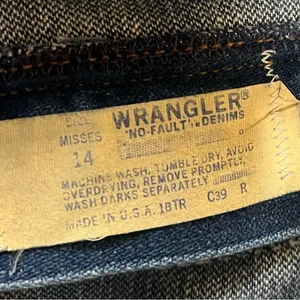 Vintage Wrangler Jeans Women’s Sz 14 Fits 10 No Fault High Rise Bootcut Mom USA thumbnail 10