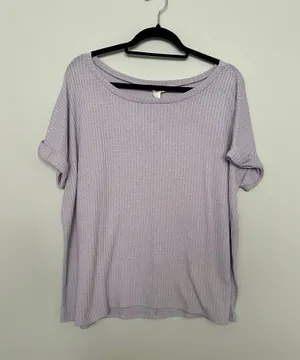 BiBi Lavender Lilac Light Purple Oversized Top thumbnail 1