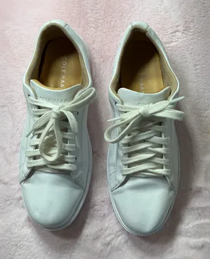 Cole Haan Women's White Leather Lace-Up Sneakers b120 thumbnail 1