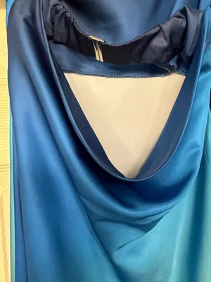 12th Tribe Natalia Blue Ombre Strapless Maxi Dress size small thumbnail 8