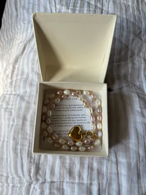Pearl necklace Gold thumbnail 3