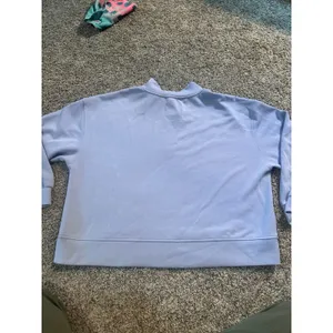 Magaschoni Women‎ XL Periwinkle Blue Modal Blend Quarter Zip Pullover Sweatshirt thumbnail 4