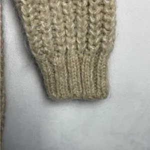 Zara Women’s Chunky Knit Wool Blend Longline Cardigan Sweater Oversized Sz S thumbnail 7