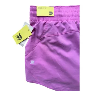 All in Motion Womens Purple Mid‎ Rise Run Shorts Athletic Performance Size L thumbnail 5