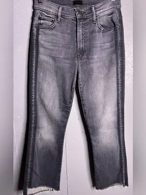 Mother Denim Insider Step Crop Fray in “Miss Moody Two Shoes Racer” size 28. thumbnail 3
