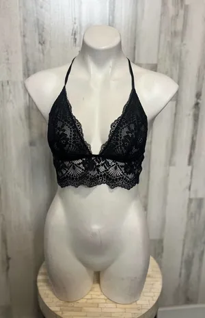 Black laced top Black Size M thumbnail 1