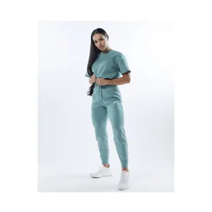ALPHALETE WOMEN'S ELMTS RELAXED CUFFED JOGGER - Teal , Size Small thumbnail 4