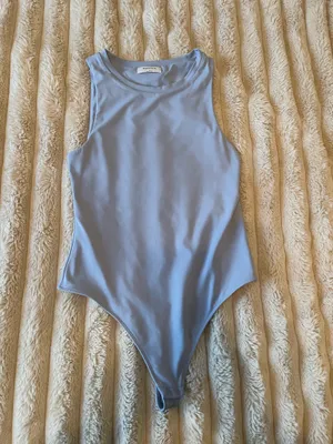 Babaton Aritzia Bodysuit Blue Large thumbnail 1