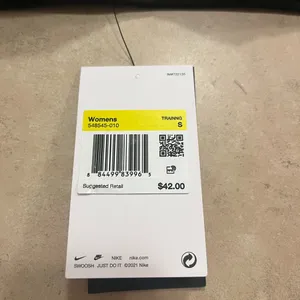 Nike Black Sports Bra with White Swoosh thumbnail 3