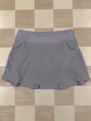 lululemon pace rival mid rise skirt long pastel blue 4 tennis golf pickleball thumbnail 5