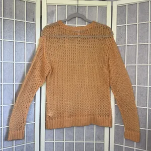 Free People Light & Lofty Coastal Loose Knit Alpaca Wool Orange Sweater Sz Small thumbnail 2