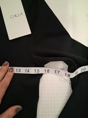 CALIA by Carrie Underwood Black Long-Sleeve Cropped Top thumbnail 7