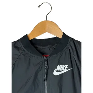 Nike Tech Hypermesh‎ Bomber Jacket Women XS Black Windbreaker Athletic Gorpcore thumbnail 4