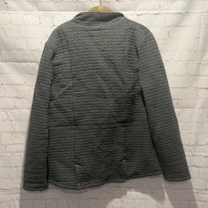 L. L. Bean Women's Quilted Gray Utility Lightweight‎ Jacket Size Medium thumbnail 2