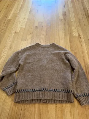 Old Navy Wool Blend Horse Western Cardigan Sz S thumbnail 8