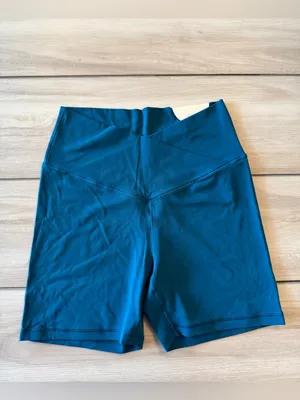 OFFLINE Real Me Crossover High Waisted 5" Bike Short Teal Large NWT IN PKG thumbnail 4