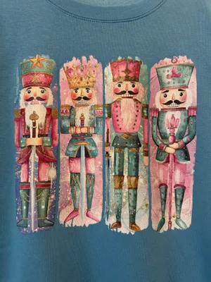 NWOT "Nutcracker" Sweatshirt XL Blue thumbnail 2