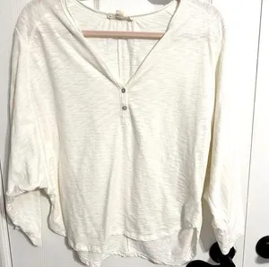 Love Stitch Cream Dolman Sleeve Top thumbnail 1