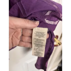 Free People Purple Ethereal Daze Ginger Tank M Sheer Mesh Fairycore Boho thumbnail 9