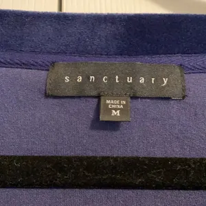 Sanctuary Royal Blue Velvet Tie Bell Sleeve Top thumbnail 2