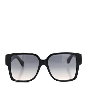 YSL - SAINT LAURENT Acetate Square SLM9 002 Sunglasses Black/Gray thumbnail 10