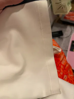Lilly Pulitzer Luxletic UPF 50 Ivory Wide-Leg Track Pants with Black large‎ thumbnail 10
