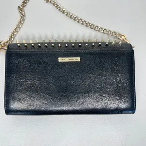 Rebecca Minkoff Black Leather Stud Wallet on Chain thumbnail 5