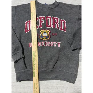 Oxford‎ University Sweatshirt Womens XS Gray Crewneck Pullover Collegiate Crest thumbnail 3