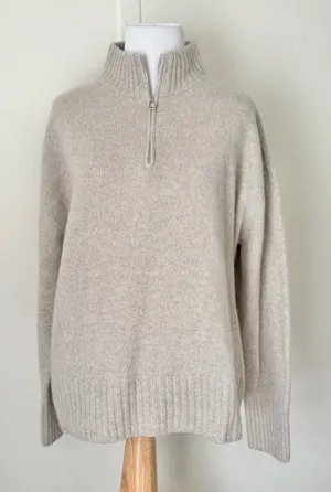 Tesma Cashmere 1/4 Zip Polo Sweater thumbnail 1