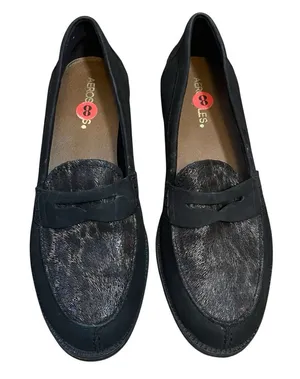 Aerosoles Push UPS Penny Loafer Black Nubuck thumbnail 1