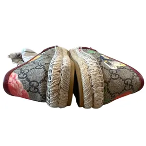 Gucci Tian GG Supreme Espadrille Flats Floral‎ Bird Print 37 thumbnail 13