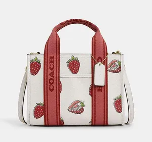 Coach Smith Tote Bag 24 With Strawberry Print CAR80 thumbnail 6