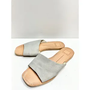 Dolce Vita Sandals‎ Womens Size 8 Blue Denim Slip On Slides Open Toe thumbnail 2