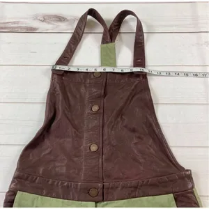What Goes Around Comes Around Womens Green Tempest Straight Leg Overalls Medium thumbnail 13