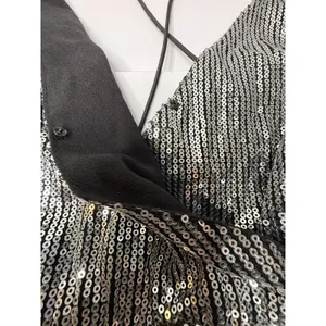 Showpo Disco Lights Playsuit Romper Sz 08 Silver Sequins Dance Festival Diva New thumbnail 5
