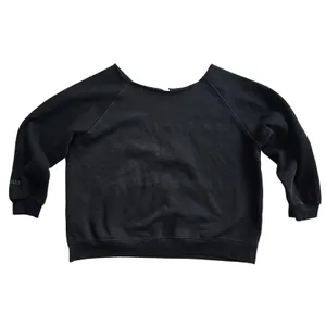 Fear of God -877 Essentials Black Raw Cut Notch Neck Sweatshirt‎ Logo FOG XL thumbnail 7