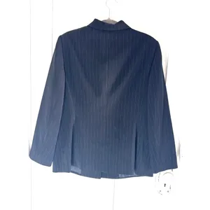 Vintage Collection by Le Suit Navy Pinstripe Blazer 90s Corporate Officecore thumbnail 3