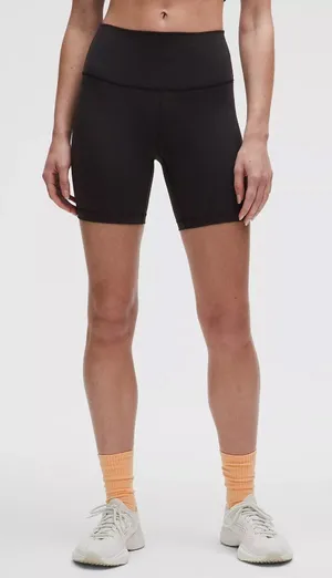 lululemon Wunder Train High-Rise Short 6" - Black thumbnail 1
