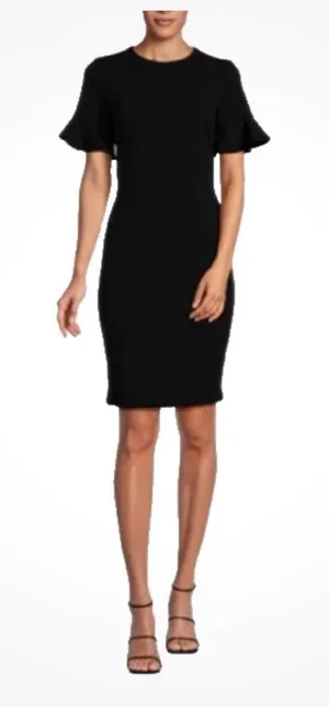 Calvin Klein Black Midi Dress Timeless Elegance thumbnail 1