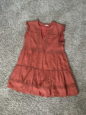 Altar’d State Rust Flutter Sleeve Dress thumbnail 1