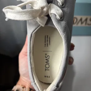 New TOMS Alex Natural Drizzle Gray Canvas‎ Sneaker Women's Size 8.5 thumbnail 7