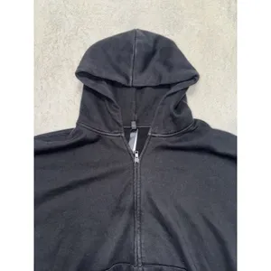Skims Women's Black Full Zip Hoodie Sweatshirt Size 2XL thumbnail 4