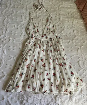 Forever 21 White Floral Sundress thumbnail 1